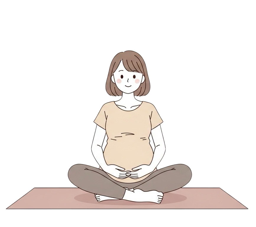 マタニティヨガのポーズ